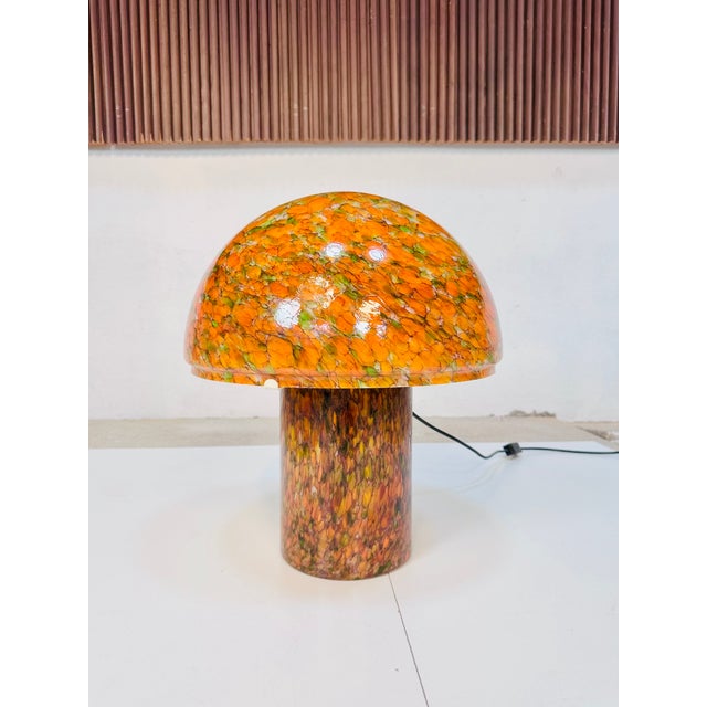 Mushroom Table Lamp in Marbled Glass from Peill & Putzler, Germany, 1970s For Sale - Image 9 of 18