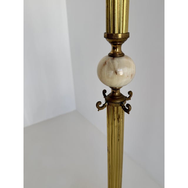 Vintage Italian Brass Hall Tree with Marble Sphere and Rotating Crown, 1960s For Sale - Image 15 of 18