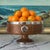 English Vintage English Colonial Style Oak Pedestal Center Bowl With Lion Ring Handles For Sale - Image 3 of 9