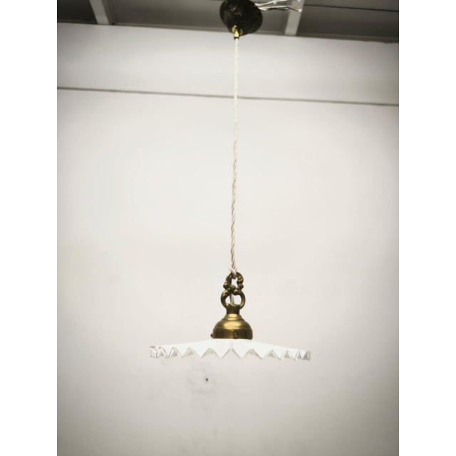 Metal Glass Handkerchief Suspension, 1970s For Sale - Image 7 of 17