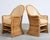 Set of Eight Michael Taylor Style Rattan Leather Dining Chairs For Sale - Image 9 of 18