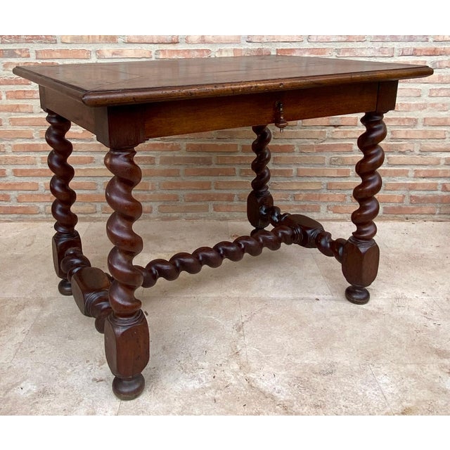 Antique French Walnut Worktable For Sale - Image 4 of 18