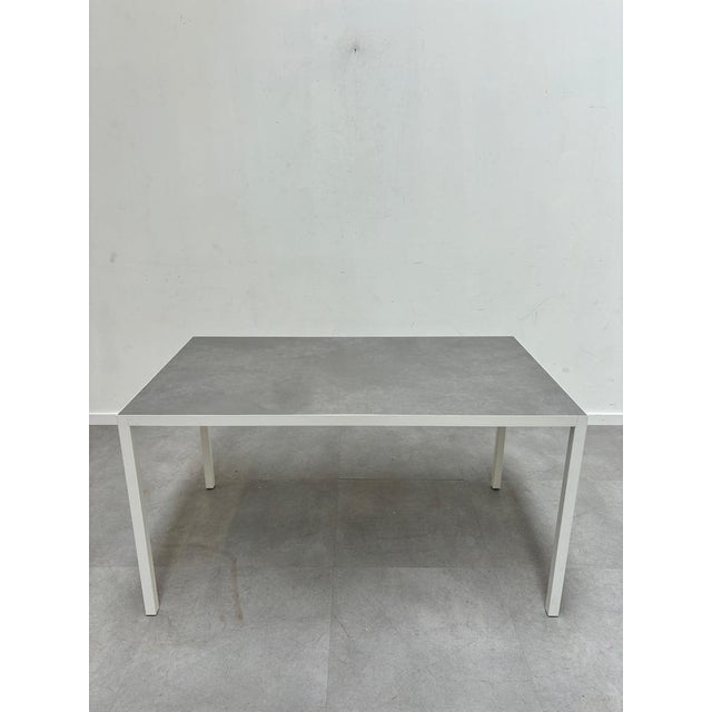 MDF Italia Lim 03 ceramic table in excellent condition. Very elegant & minimalist design. grey and white colourway. 140 x...