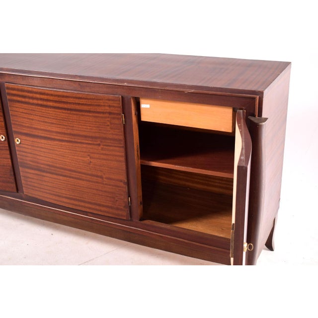 Wood Mid-Century French Sideboard by Jules Leleu, 1930 For Sale - Image 7 of 8