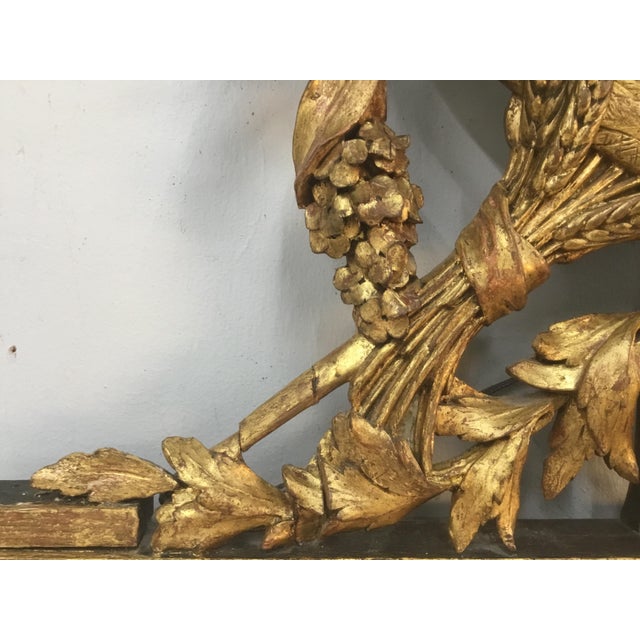 18th Century French Louis XVI Gilt Wood Pier Mirror For Sale - Image 12 of 13