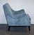 Pale Blue Velvet Armchair with Black and Gilt Legs For Sale - Image 4 of 11