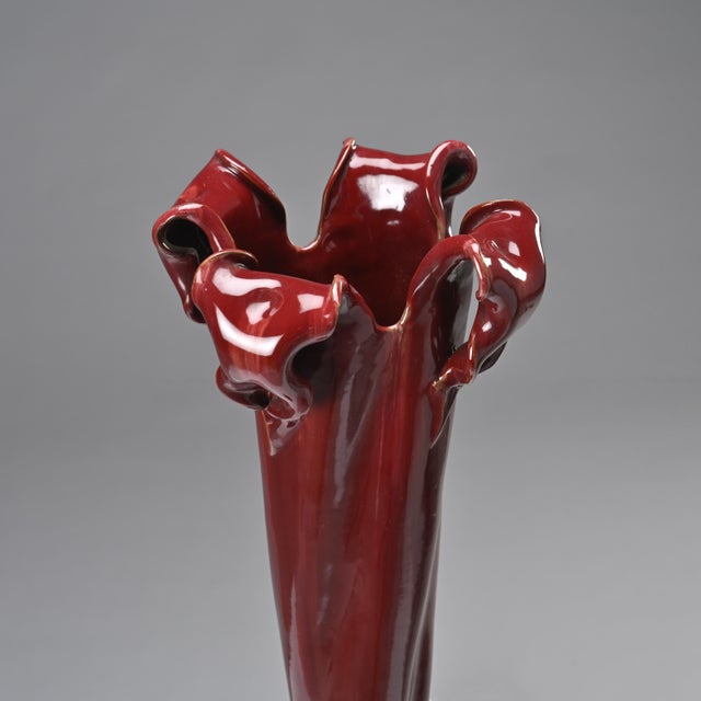 Glazed Ceramic Vases by Delphin Massier, 1890s, Set of 2 For Sale - Image 4 of 6