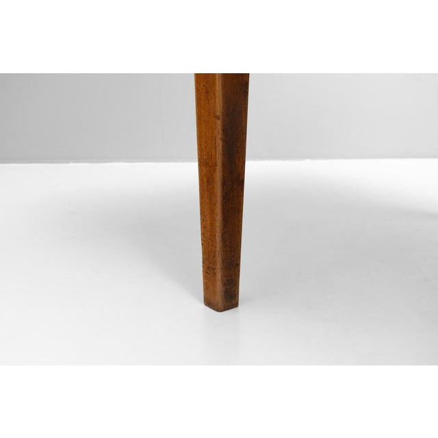 Brown Antique Farmhouse Table in Cherrywood, 1880 For Sale - Image 8 of 9