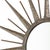 Metal French Mid-Century Modern Hand-Hammered Metal Sunburst Mirror, Circa 1960 For Sale - Image 7 of 9