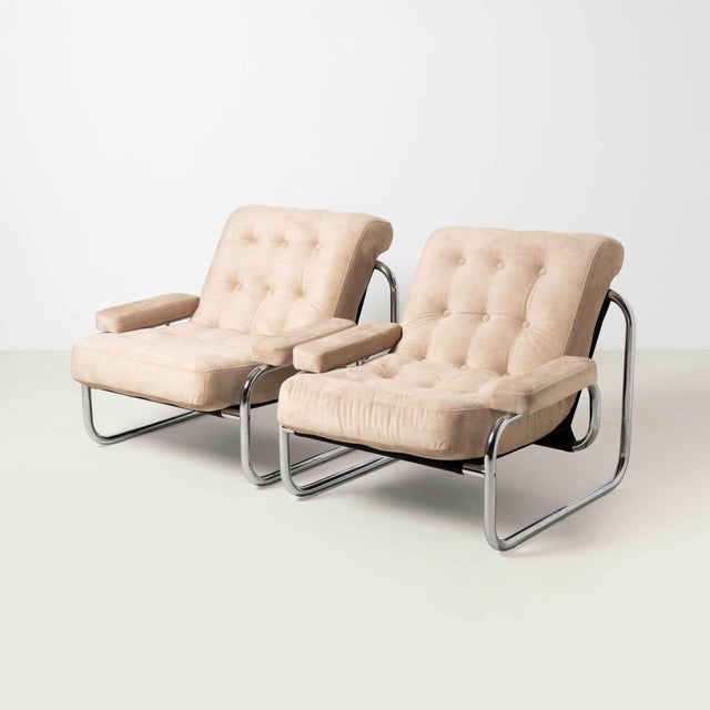 1970s Borkum Lounge Chairs by Johan Bertil Häggström for Ikea, 1970s, Set of 2 For Sale - Image 5 of 11