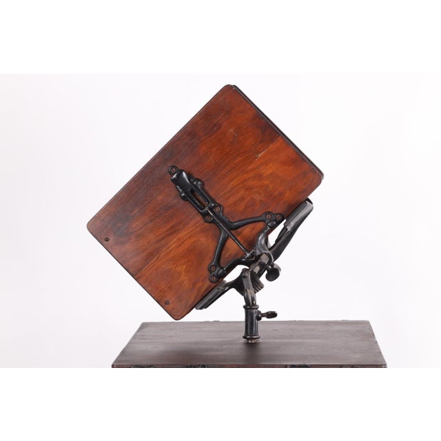 Black Early 20th Century Victorian Style Library Bookstand With a Revolving Shelf For Sale - Image 8 of 12
