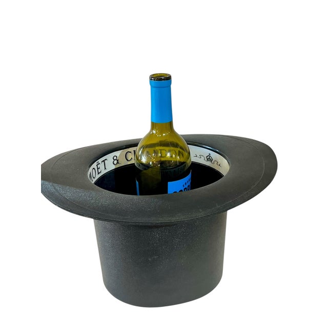 Mid 20th Century Vintage Champagne Cooler Ice Bucket Moet & Chandon Top Hat For Sale - Image 5 of 12
