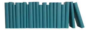 Decorative Books - Turquoise Paper Wrapped Books - Blue Books By The Foot