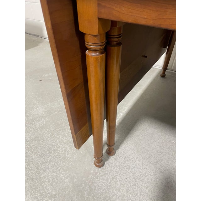 L. & J.G. Stickley, Inc. 1953 Stickley Cherry Drop-Leaf Table For Sale - Image 4 of 13