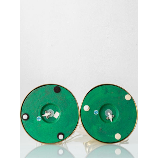 Mid-Century Modern Swedish Brass Bobbin Table Lamps from Aneta, 1960, Set of 2 For Sale - Image 15 of 16