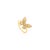 18k Gold Diamond Butterfly Ring Whimsical Jewelry for Her Size 8 For Sale - Image 4 of 11