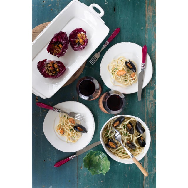 VIETRI VIETRI Aladdin Antique Flatware Lilac Five-Piece Place Setting, Service for One For Sale - Image 4 of 12