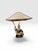 Late 20th Century Art Deco Bronze Statue Lamp With Gold-Tone Shade For Sale - Image 6 of 12