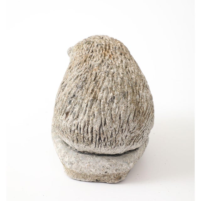 Reconstituted Stone Hedgehog Garden Ornament, 20th Century For Sale - Image 4 of 12