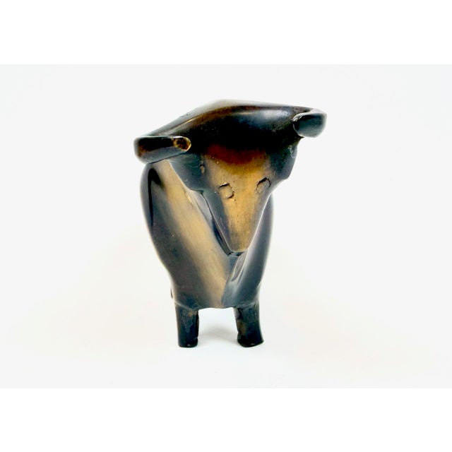 Vintage Bronze Bull and Bear Figurines by Reinhard Dachlauer, Germany, 1980s, Set of 2 For Sale - Image 9 of 16