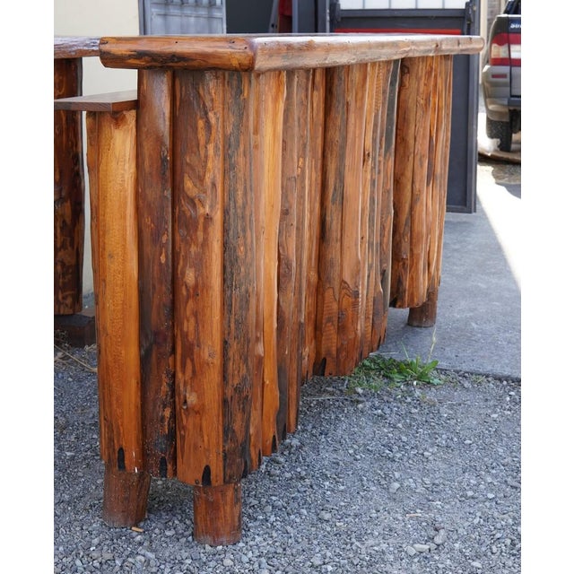 Handcrafted Bar Cabinet in Walnut and Oak, 1960s, Set of 4 For Sale - Image 4 of 7