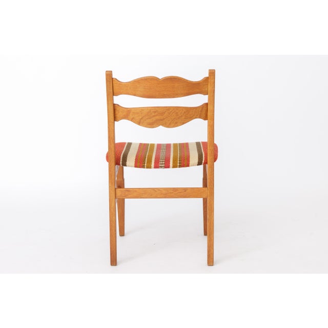Wood Danish Modern Oak Dining Chairs by Henning Kjærnulf for EG Furniture, 1970s, Set of 4 For Sale - Image 7 of 10