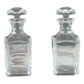 20th Century Crystal Carafes from Baccarat, Set of 2 For Sale