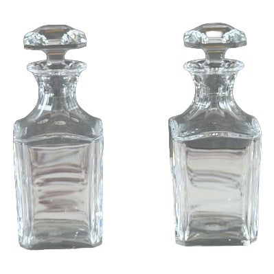 20th Century Crystal Carafes from Baccarat, Set of 2 For Sale