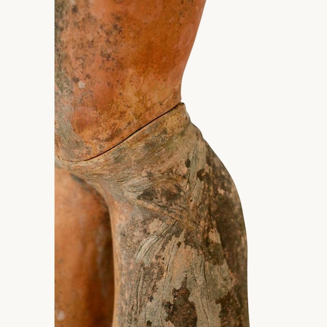 French Artist, Large Figurative Sculpture, 1950s, Terracotta For Sale - Image 4 of 11
