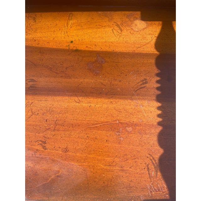 Vintage Washstand With Beveled Mirror and Drawer For Sale - Image 11 of 14