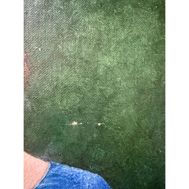 1968 Signed 9x12 Portrait Painting of Woman – Oil on Canvas Board (Luigi Altobelli) Unframed For Sale In San Francisco - Image 6 of 10