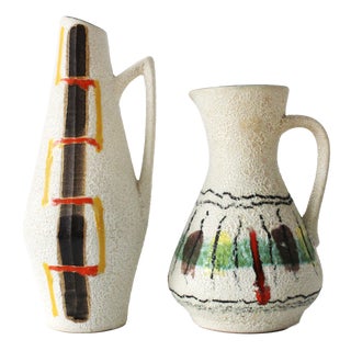 Vintage Vases from Scheurich Keramik, 1960, Set of 2 For Sale