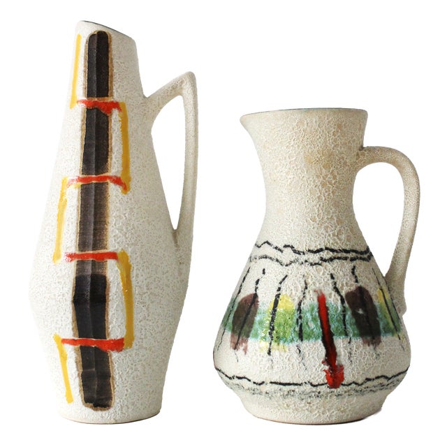 Vintage Vases from Scheurich Keramik, 1960, Set of 2 For Sale