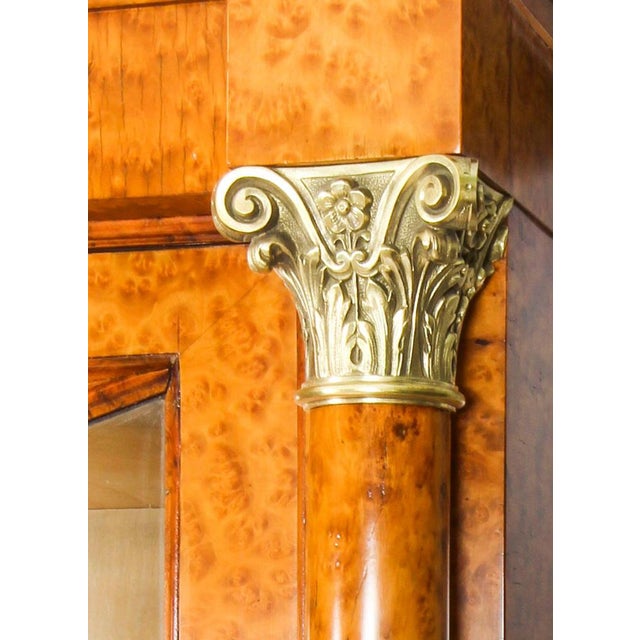 Charles X French Burr Maple and Ormolu Bookcase, 19th Century For Sale - Image 10 of 18