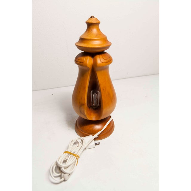 Vintage Wood Table Lamp, 1960s For Sale - Image 18 of 18