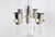 Vintage Italian Glass and Chrome Chandelier, 1970s For Sale - Image 12 of 13