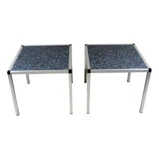 Granite Side Tables, 1970s, Set of 2 For Sale