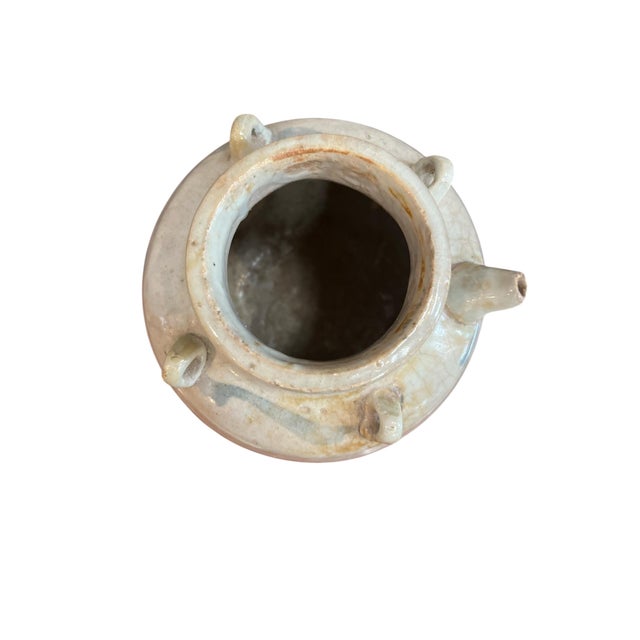 White 19th Century Chinese Blue and White Wine Ewer For Sale - Image 8 of 9