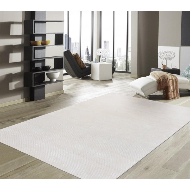 Pasargad Home Edgy Beige Area Rug, 9' 9'' X 13' 9'' For Sale - Image 4 of 6