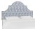 Halsted Headboard in Blue Snake Skin, King For Sale In Chicago - Image 6 of 6