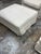 Restoration Hardware Restoration Hardware Slipcover Belgian Linen Shelter Armchairs + Ottomans, Set For Sale - Image 4 of 12