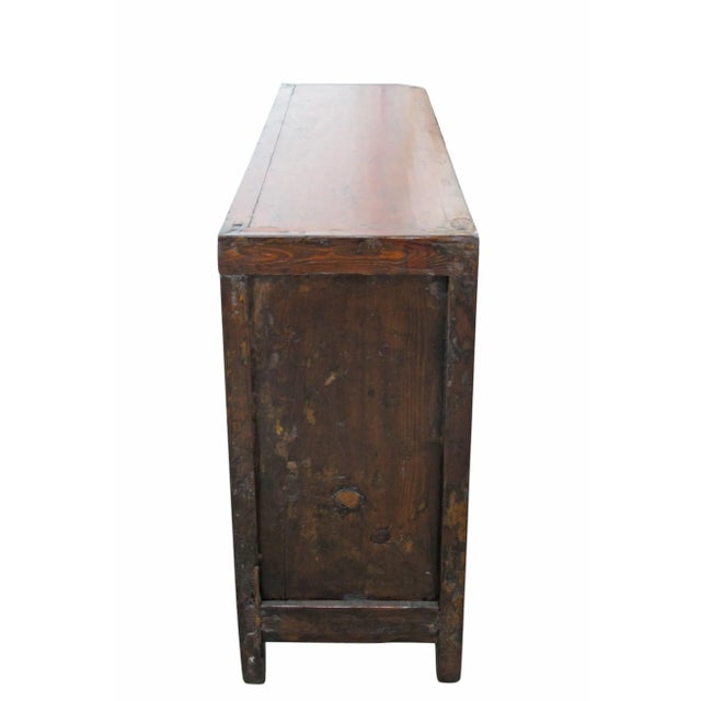 Vintage Sideboard With Hand Painted Flowers & Butterflies Doors For Sale - Image 9 of 12