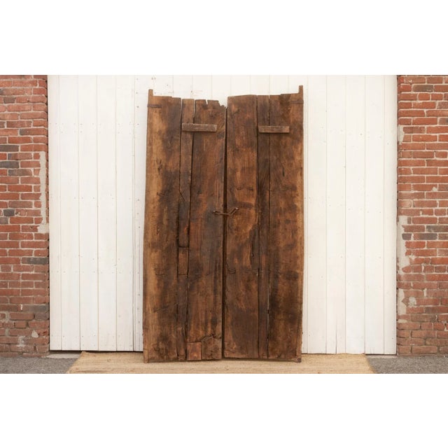 Early 1800's Moorish Arched Antique Door For Sale - Image 9 of 10