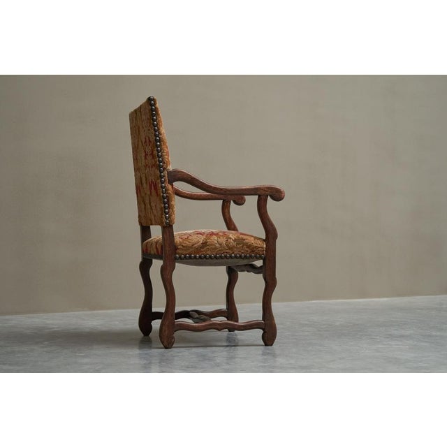 Antique Os De Mouton Chair in Wood and Tapisserie, 1890s For Sale - Image 10 of 13
