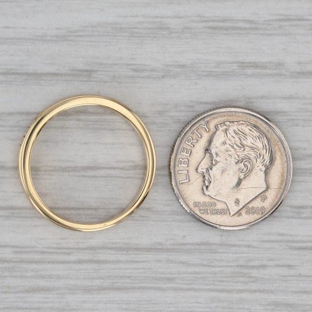 Gold 0.50ctw Diamond Wedding Band 18k Yellow Gold Size 6.25 Ring For Sale - Image 8 of 8