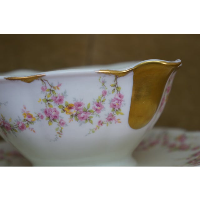 Mid 20th Century Theodore Haviland American New York Vareene Rose China Dinnerware Set - 77 Pcs For Sale - Image 14 of 18