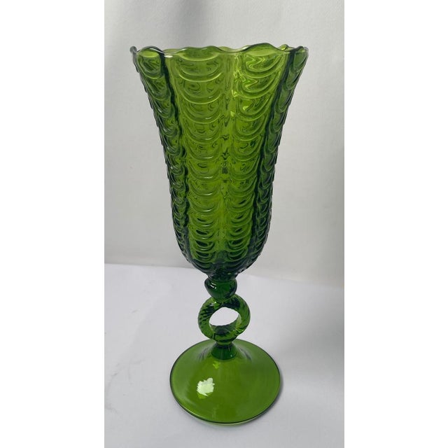 Mid-Century Modern Large Vintage Handcrafted Murano Glass Chalice, 1950s For Sale - Image 3 of 16