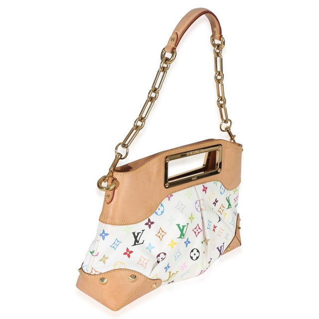 Contemporary White Multicolor Monogram Canvas Judy MM For Sale - Image 3 of 8