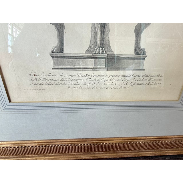 Giovanni (Cavalier) Battista Piranesi Antique Giovanni Battista Piranesi Italian Pair of Roman Antiquities Engravings For Sale - Image 4 of 12
