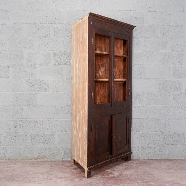 19th Century Display Cabinet with Shelves For Sale - Image 9 of 18